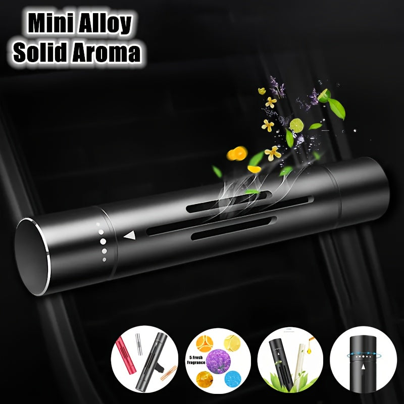 Metal Car Perfume Car Aromatherapy Stick Air Conditioner Air Outlet Aromatherapy Clip Solid Ornament Creative Car Aromatherapy | Car Accessories| - Shoppix