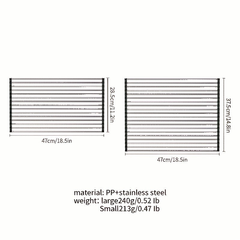 Efficient Kitchen Organization: Foldable Dish Drying Rack | Storage Organization | - Shoppix