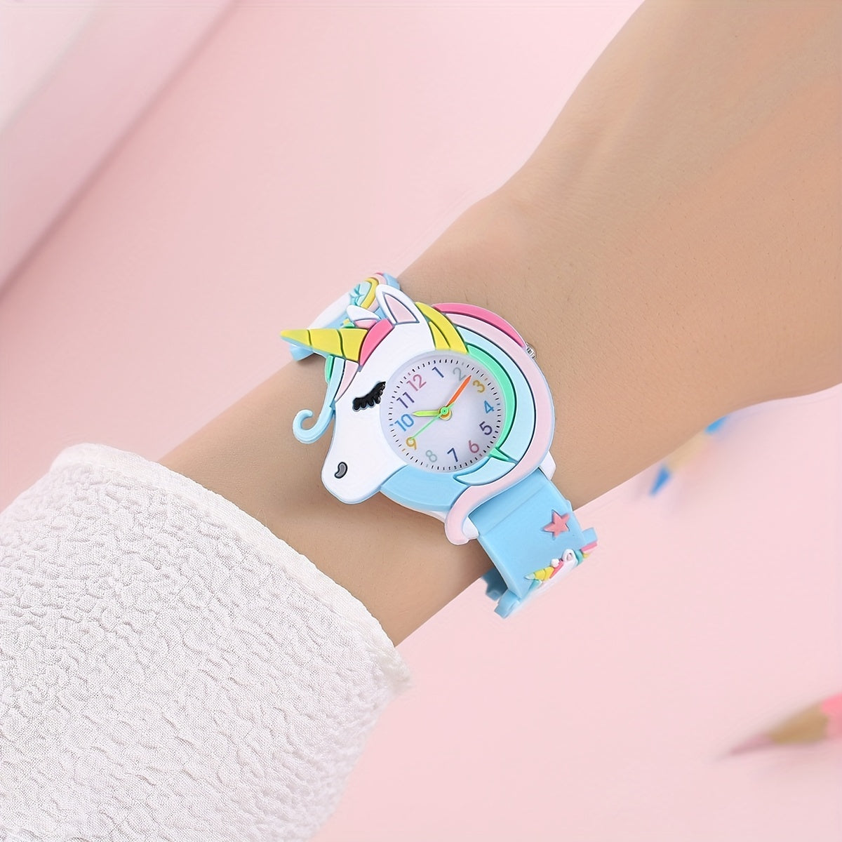 Sparkle and Shine with Our Cute Children's Unicorn Silicone Cartoon Watch | Kids Watches| - Shoppix