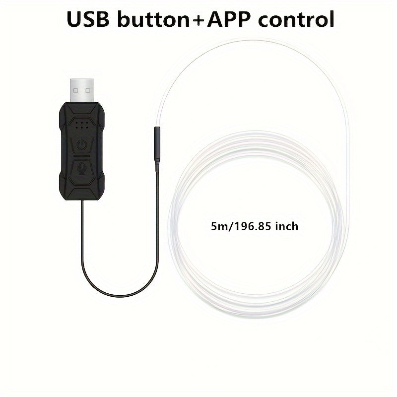 Illuminate Your Car Interior with Dynamic RGB LED Strip Lights | Car Accessories| - Shoppix