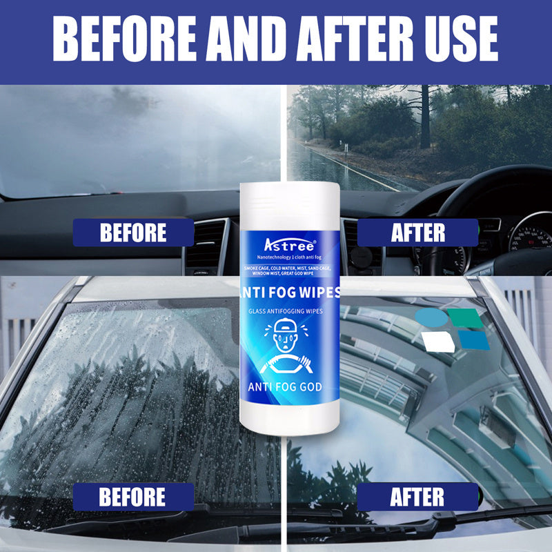 Crystal Clear Vision Anti-Fog Wipes for Windshield | Car Accessories | - Shoppix