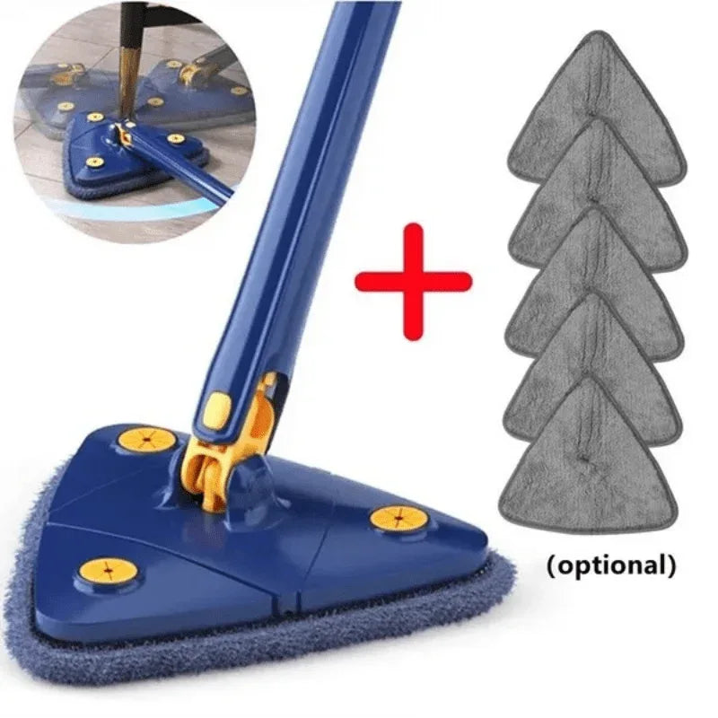 Triangle Mop Set with 360 Degree Rotation | Cleaning Supplies | - Shoppix
