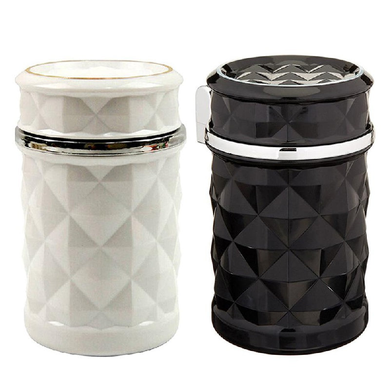 Elegant Rhinestone Car Ashtray with LED Light: A Stylish and Functional Auto Accessory | Car Accessories | - Shoppix