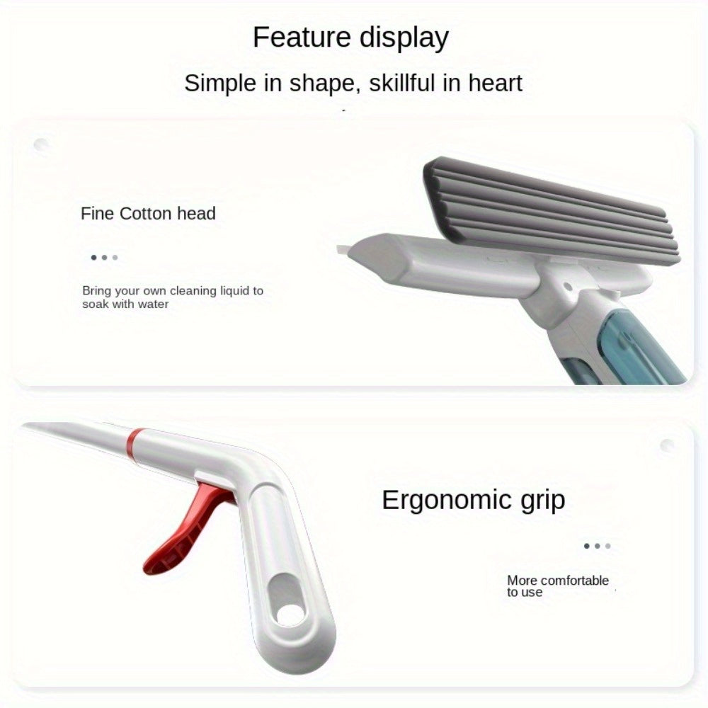 1 Set, 2-in-1-Glaswischer zum Schaben und Waschen, Hochhausfensterreinigung, doppelseitige Fensterglas-Bodenreinigungsschaberbürste, Fensterabzieher, Wasserabzieher, Auto-Windschutzscheibenschaber, Haushaltsschaber, Reinigungsmittel, Reinigungswerkzeug