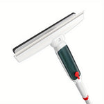 1 Set, 2-in-1-Glaswischer zum Schaben und Waschen, Hochhausfensterreinigung, doppelseitige Fensterglas-Bodenreinigungsschaberbürste, Fensterabzieher, Wasserabzieher, Auto-Windschutzscheibenschaber, Haushaltsschaber, Reinigungsmittel, Reinigungswerkzeug