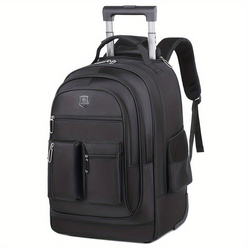 Multi-Layer Trolley Travel Backpack with Wheels | Luggage Bag | - Shoppix