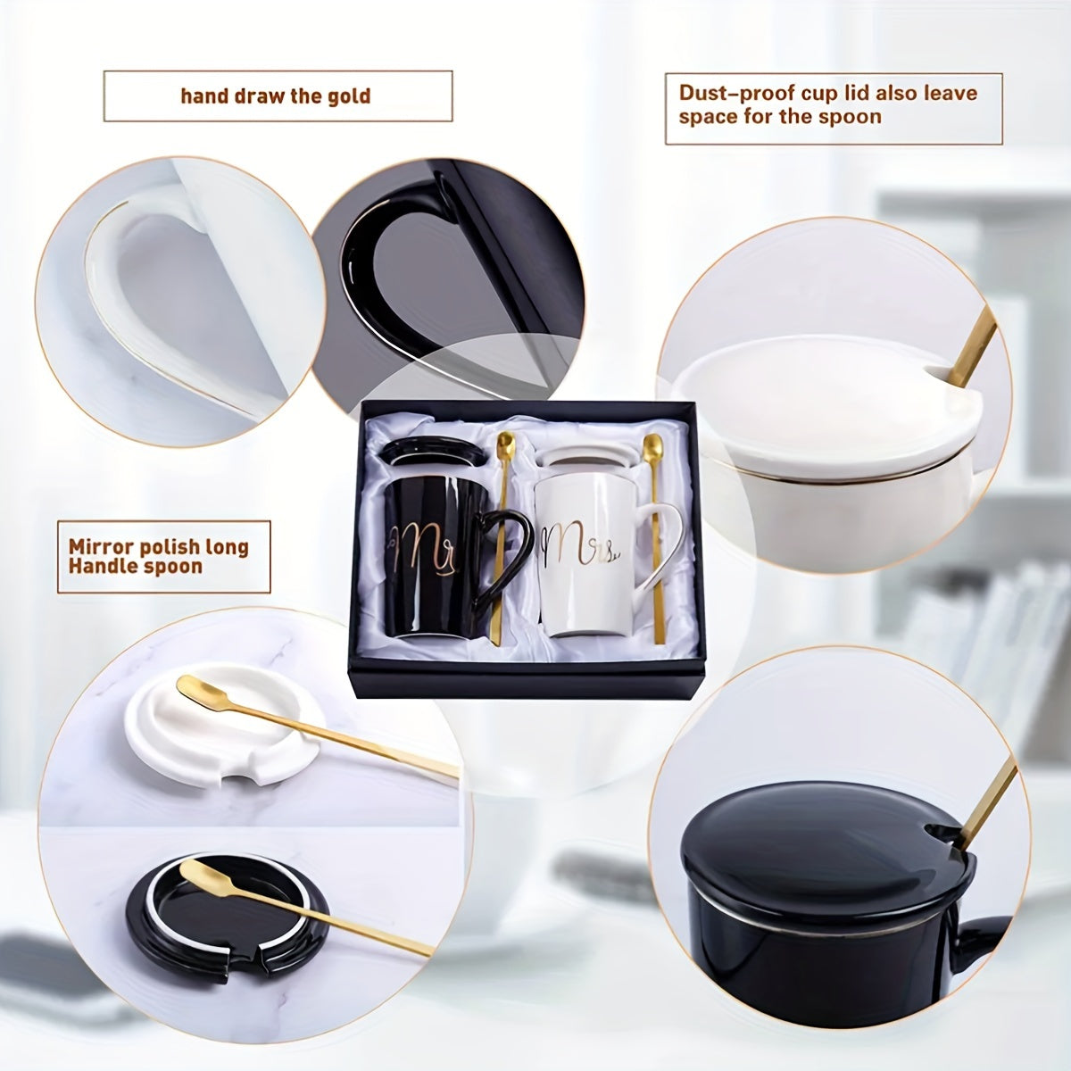 Toast to Love with Our Mr. & Mrs. Coffee Mug Set | Drinkware | - Shoppix