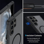 Magnetic Wireless Charging Phone Case, For Samsung Galaxy S24 S23 Ultra S24+ S23 Full Coverage Protection, Shockproof, Matte Texture