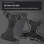 3-teiliges ausbruchsicheres Hundegeschirr-Set mit Leine und Kotbeutelspender – perfekt zum Spazierengehen mit mittelgroßen und großen Hunden, verstellbar und weich