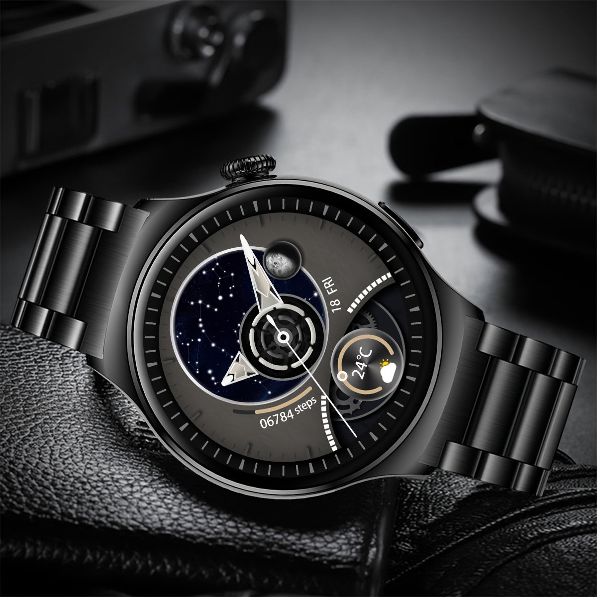 Big Screen Smart Watch for Men with Custom Dial and Call Answering | Smart Watches | - Shoppix