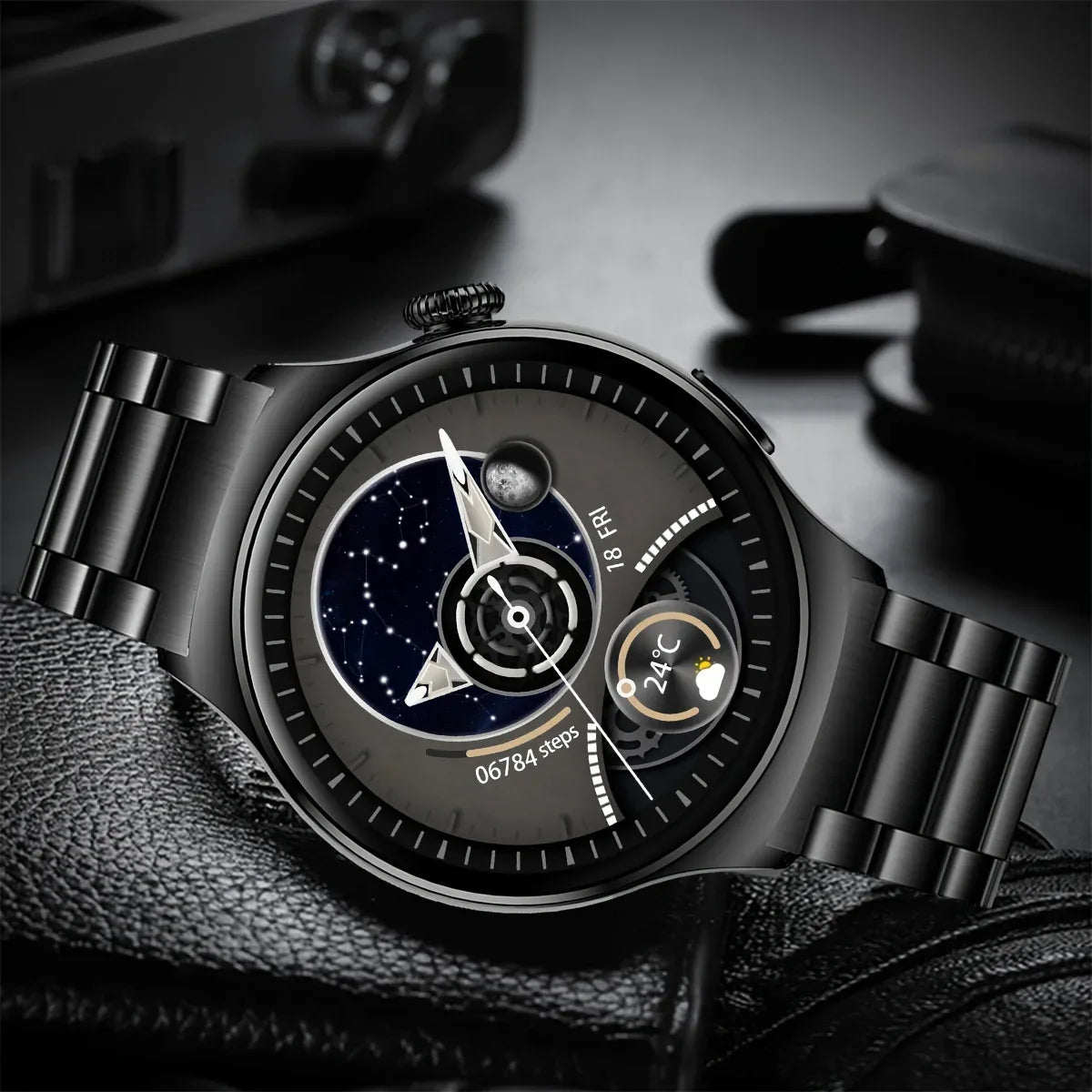 Big Screen Smart Watch for Men with Custom Dial and Call Answering | Smart Watches | - Shoppix