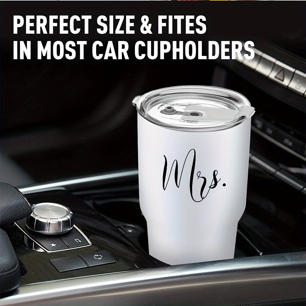Celebrate Love on the Go with Our Mr. and Mrs. Car Cups Set | Drinkware | - Shoppix