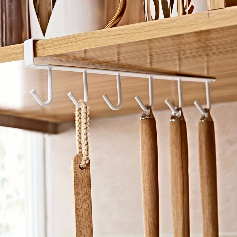 Streamlined Kitchen Organizer: Hanging Cup and Clothes Storage Rack | Storage Organization | - Shoppix