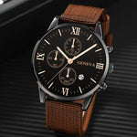 Sporty Elegance: Men's 4-Piece Casual Nylon Watch Set | Men Watches And Bracelets | - Shoppix