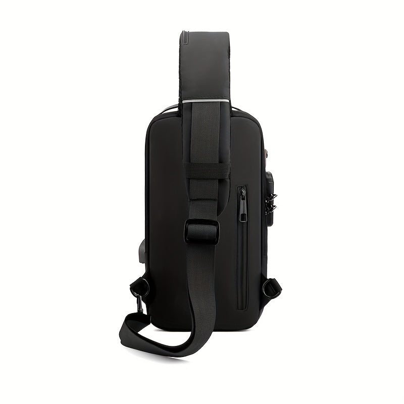 Stylish Anti-Theft Shoulder Bag with USB Charging Port for Men | Bags and Luggage | - Shoppix