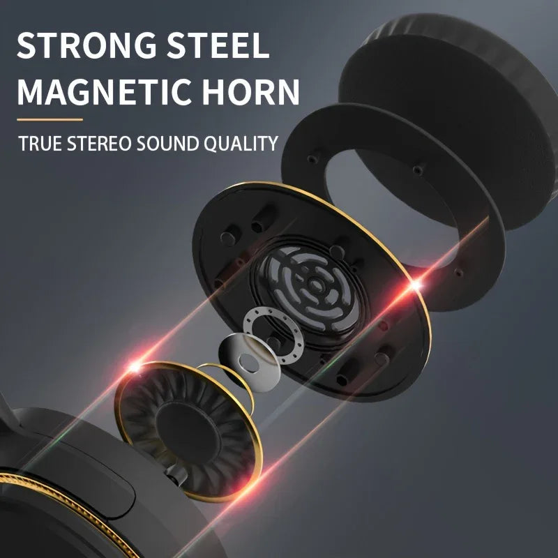 Wireless RGB LED Headphones