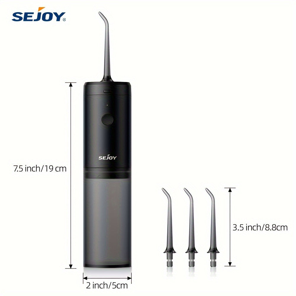 Water dental flosser, Strong cleaning, fast charging, Rechargeable Cordless, 140ml, 3modes, essential for family travel
