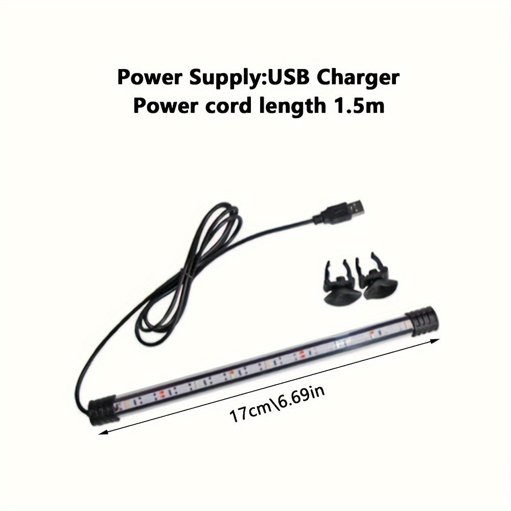Aquarium LED Submersible Light – USB Diving Atmosphere Lamp for Fish Tanks (17-47cm)