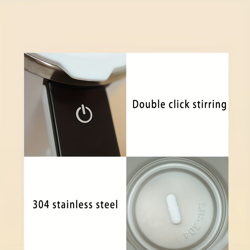 Effortless Mixing: Rechargeable Self-Stirring Coffee Mug | Drinkware | - Shoppix