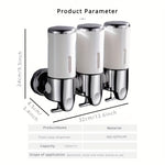 Stylish Wall-Mounted Soap Dispenser Set | Bathroom Accessories |