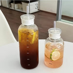 Stay Inspired on the Go: 12oz/25oz Glass Tumbler & Water Bottle Set | Drinkware | - Shoppix