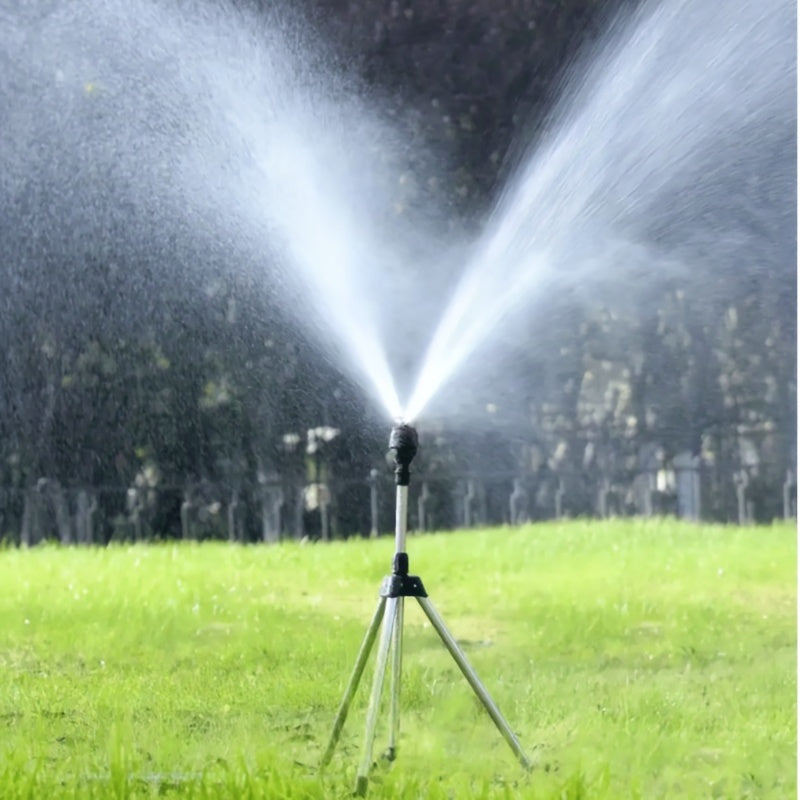 Complete 360 Rotary Irrigation Sprinkler Set with Tripod Support for Efficient Garden Watering | Gardening Equipment | - Shoppix
