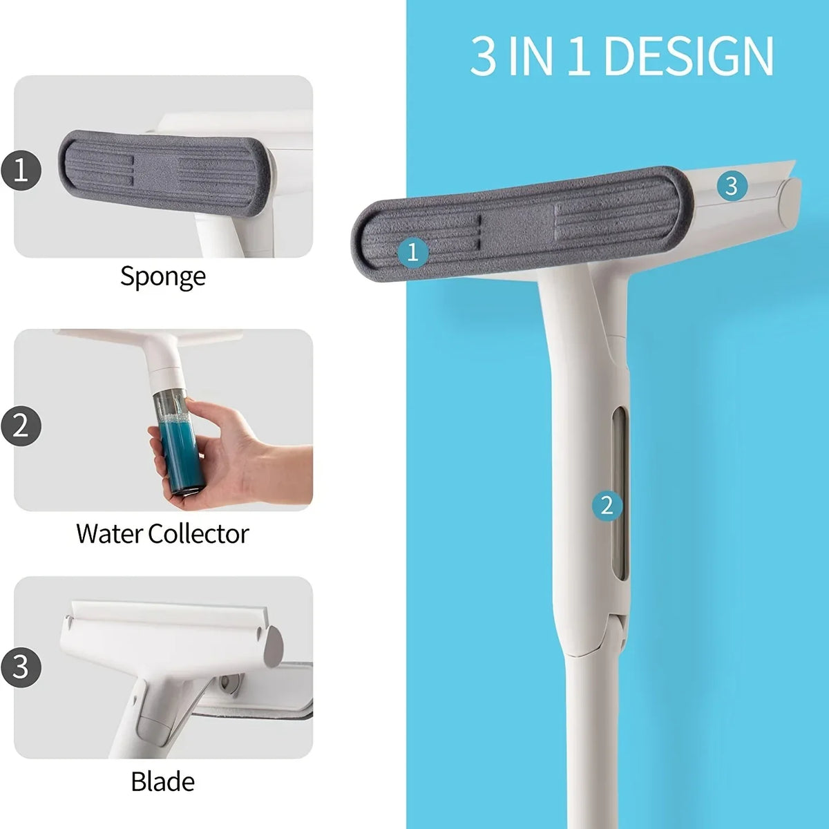 Squeegee Window And Glass Surface Vacuum