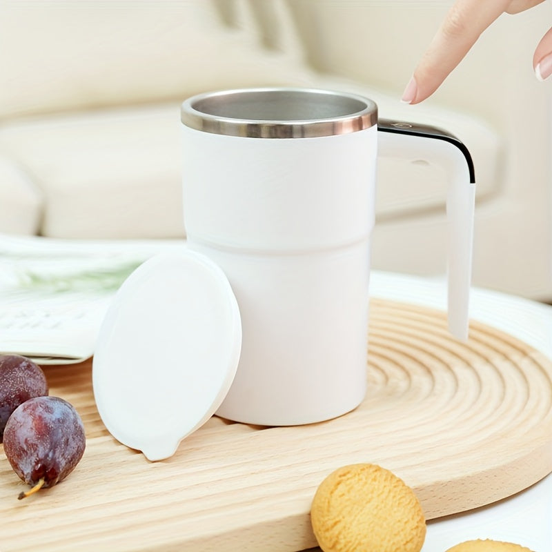 Effortless Mixing: Rechargeable Self-Stirring Coffee Mug | Drinkware | - Shoppix