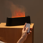 Ultimate Bedroom Ambiance: USB Flame Air Humidifier with Remote Control | Air Quality | - Shoppix