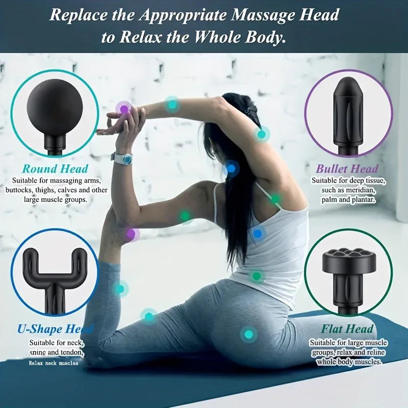 1pc Deep Tissue Massage Gun - Handheld, Compact Design