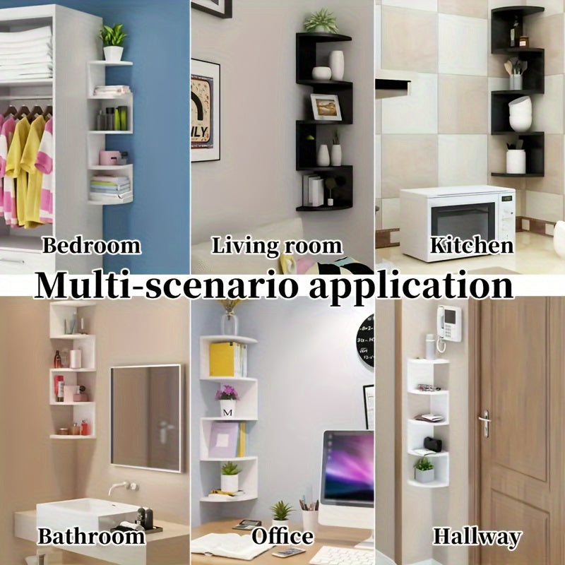 5-Tier Corner Floating Shelf | Decoration Items | - Shoppix