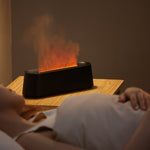 Ultimate Bedroom Ambiance: USB Flame Air Humidifier with Remote Control | Air Quality | - Shoppix