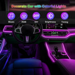 Illuminate Your Car Interior with Dynamic RGB LED Strip Lights | Car Accessories| - Shoppix