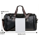 Stylish PU Leather Men's Travel Duffel Bag | Bags & Luggage | - Shoppix