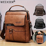 Vintage Faux Leather Men's Crossbody Bag | Bags & Luggage | - Shoppix