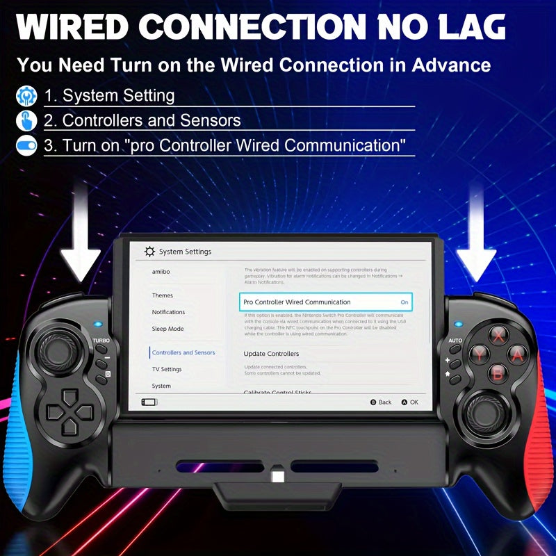 1 Stück Multifunktions-Gamecontroller für Switch – Turbofunktionsanpassung, kompaktes Design und vielseitiges Spielerlebnis