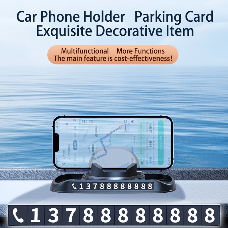 Universal 360-Degree Rotating Car Phone Mount: Multifunctional and Anti-Slip Grip | Mobile Holders |