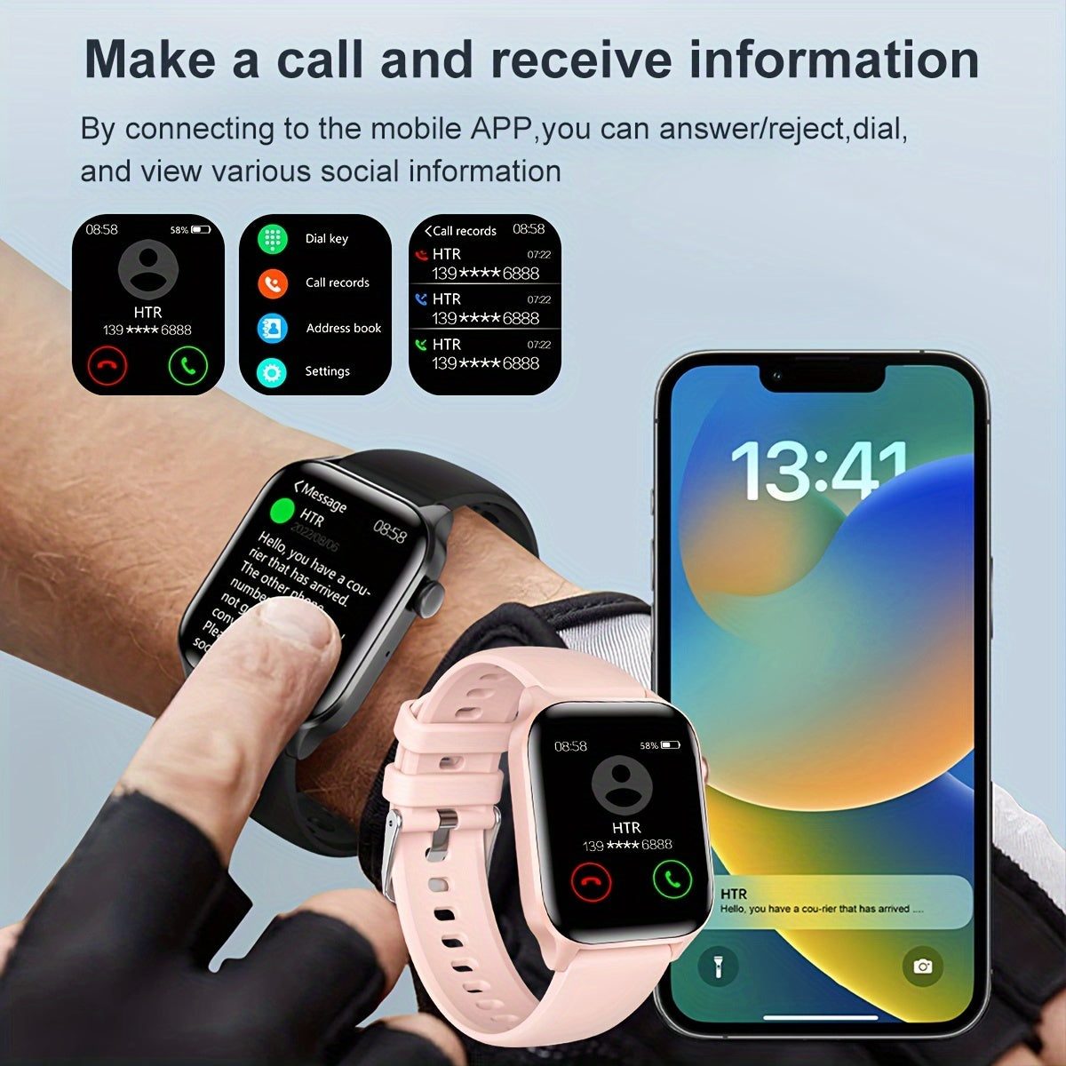 Stylish Full Touch Screen Smartwatch for Active Lifestyles | Smart Watches | - Shoppix