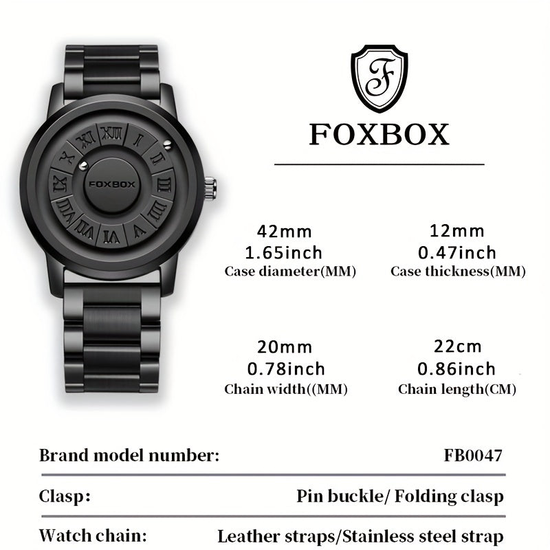 Elevate Your Style with the Fashion Men's Rotating Magnetic Bead Watch | Men Watches| - Shoppix