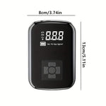 Portable Wireless Air Compressor – Rechargeable Handheld Tire Inflator with LED Light & Digital Display