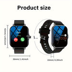 Smart Watch 2025 | 1.83" HD Touch | Call & Reply | Fitness Tracker | Zinc Alloy | 180mAh Battery