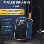 Portable Wireless Air Compressor – Rechargeable Handheld Tire Inflator with LED Light & Digital Display