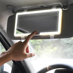 Car Sun Visor LED Vanity Mirror with Light - 3 Brightness Levels, High-Definition Makeup Mirror for Car Accessories