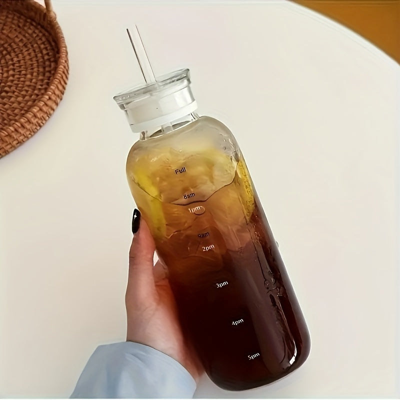 Stay Inspired on the Go: 12oz/25oz Glass Tumbler & Water Bottle Set | Drinkware | - Shoppix