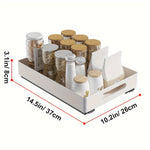 Heavy Duty Slide-Out Pantry Shelves – Metal Dish Multipurpose Drying Storage Racks, Expandable Kitchen Organization