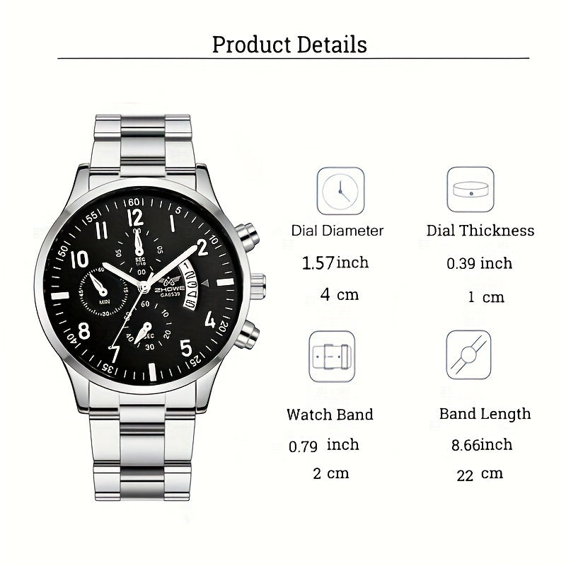 Classic Business Casual Men's Watch | Men's Watches | - Shoppix