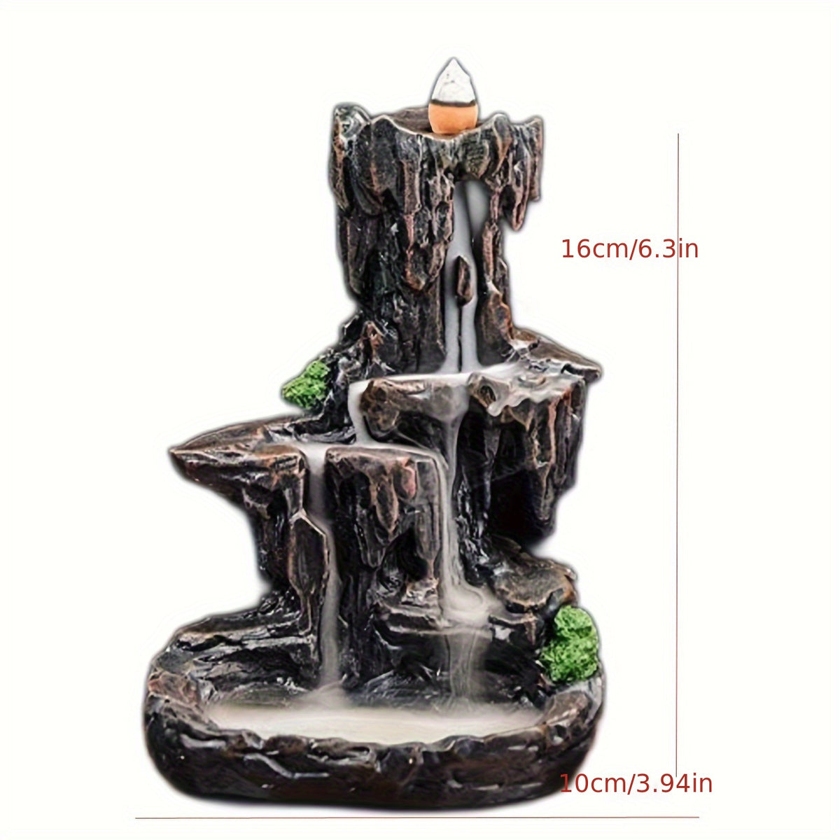 Experience Serenity: Mountain Design Backflow Incense Holder | Decoration Items | - Shoppix
