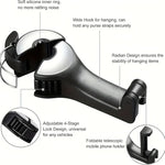 Car Seat Hidden Hook with Rear Cell Phone Holder | Car Accessories | - Shoppix