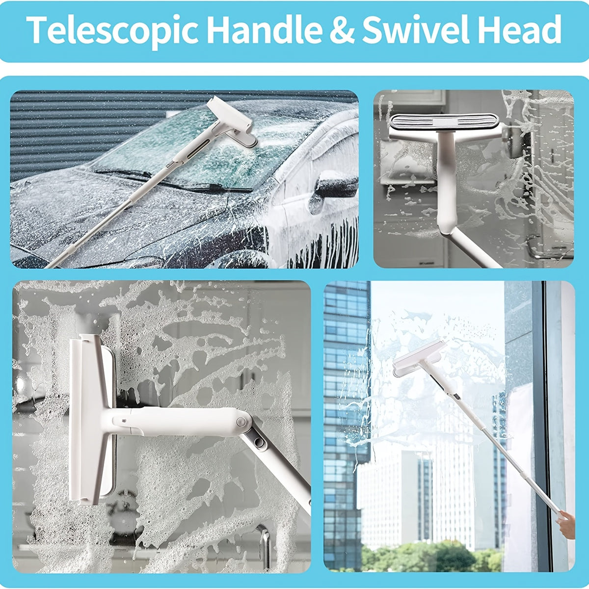 Abzieher für Fenster und Glasflächen