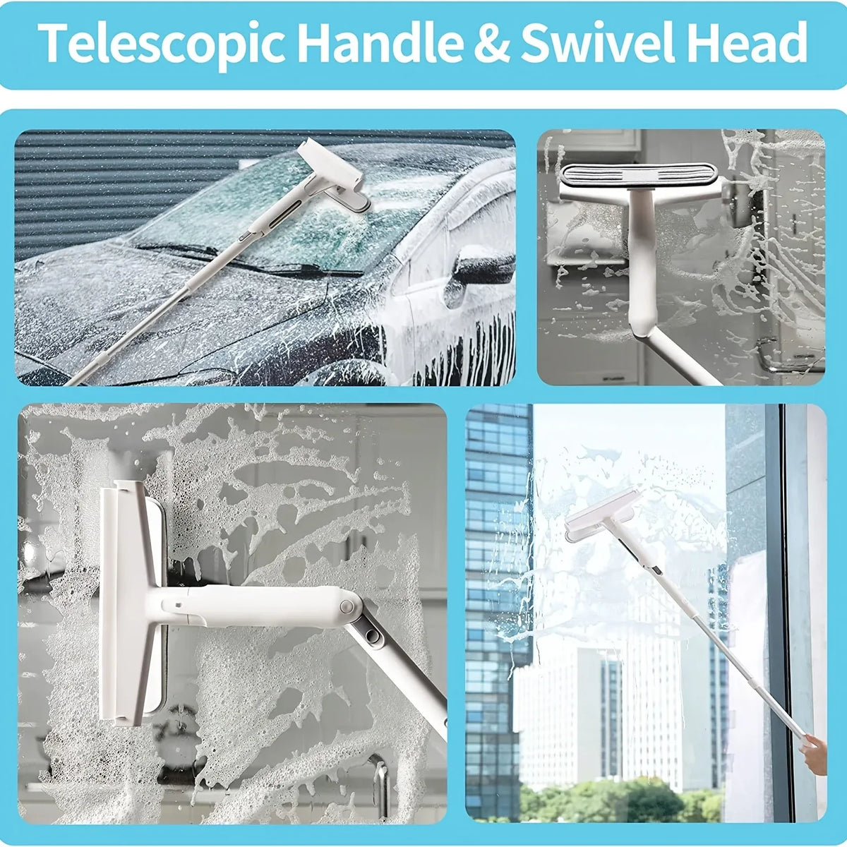 Squeegee Window And Glass Surface Vacuum